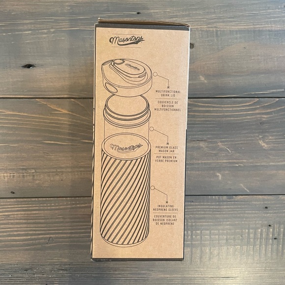 NWT. Mason Top Hydration Kit. Reusable water bottle or thermos. - Picture 8 of 8